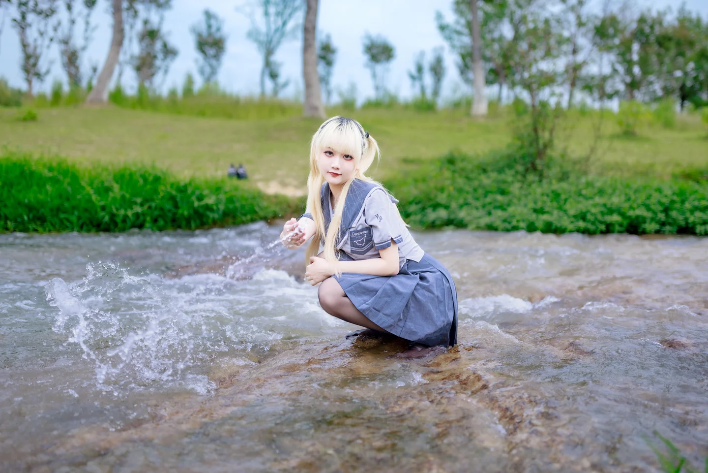 阿雪雪 - No.024 湿地JK [78P-1.77GB] tg@simisebaisi 【丝足阁】021.webp